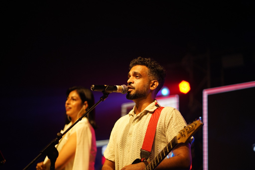 Live Stage Vocals and Acoustic Guitar Performance